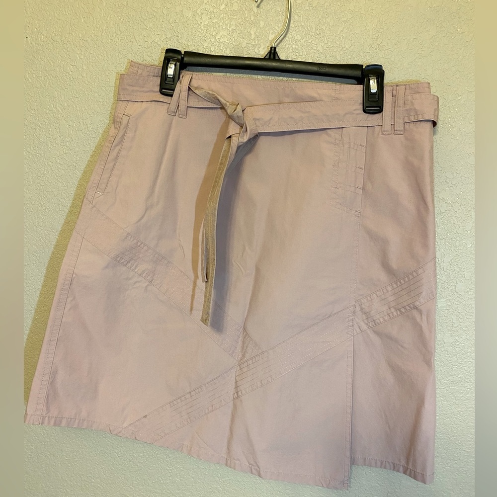 NWOT Anthropologie Sitwell Belted Skirt, Dusty Pink, Size 10